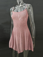 Rhinestone Decor Mini Cami Dress (24)