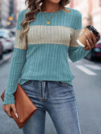 Block Round Neck T-shirt (14)