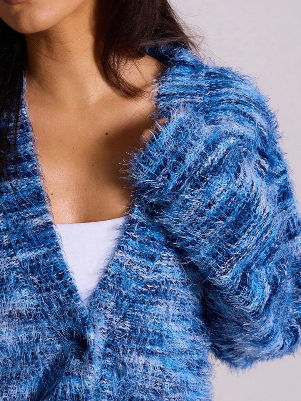 Textured Knit Button-down Cardigan (20)