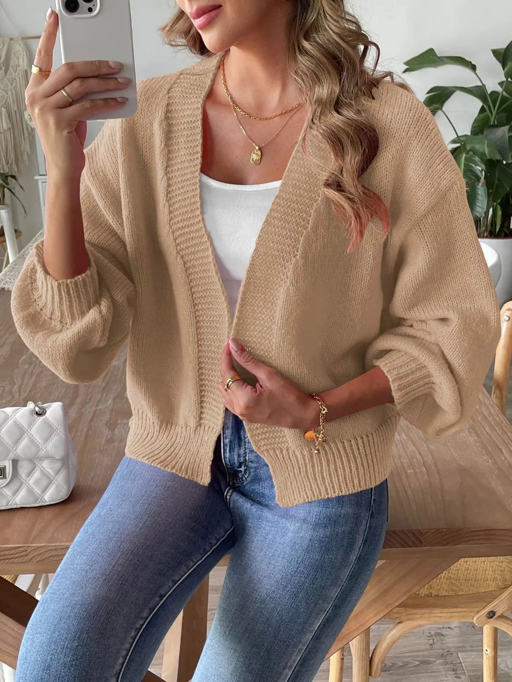 Open Front Long Sleeve Cardigan (11)