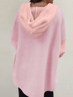 Drawstring Button Front Hoodie (15)