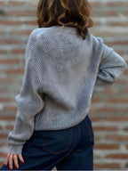Full Size V-neck Button-up Knit Cardigan Plus (2)