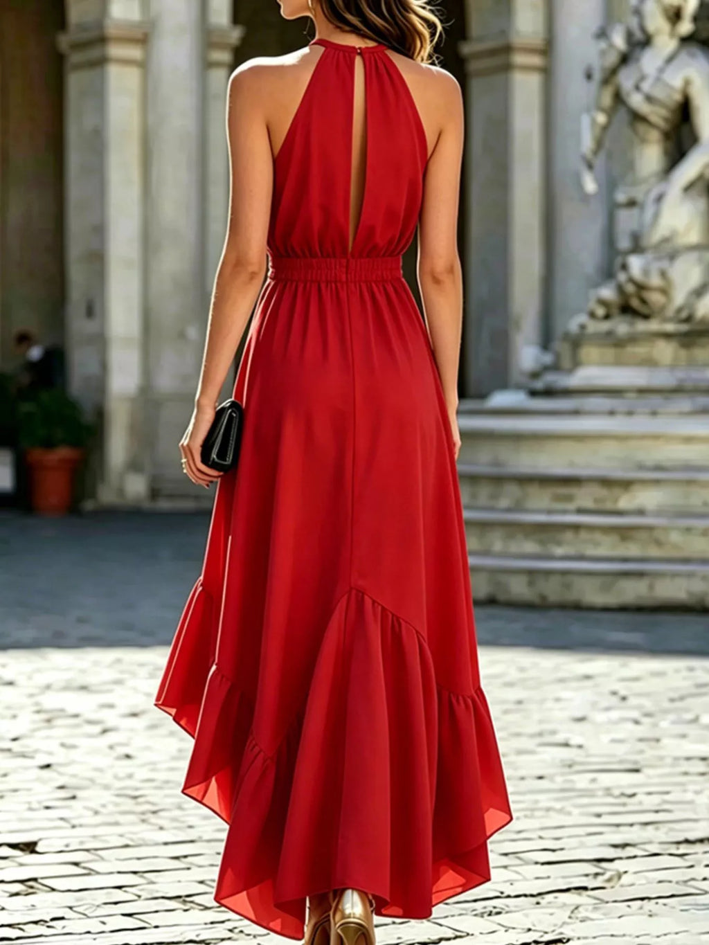 Ruffled High-low Sleeveless Maxi Dress (8)