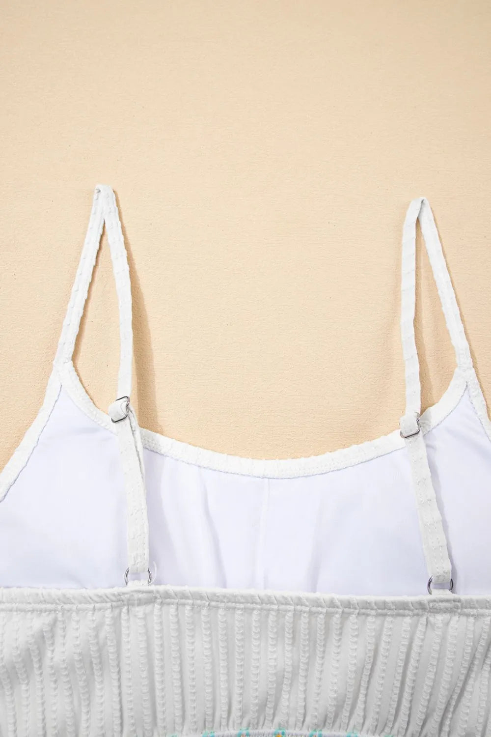 Textured Contrast Banding Bikini High Waist 2pcs Swimsuit (24)
