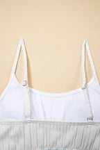 Textured Contrast Banding Bikini High Waist 2pcs Swimsuit (24)