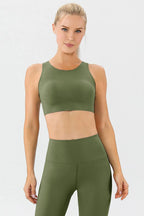 Round Neck Wide Strap Active Bra (11)
