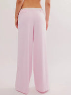 Drawstring Striped Wide Leg Pants (5)