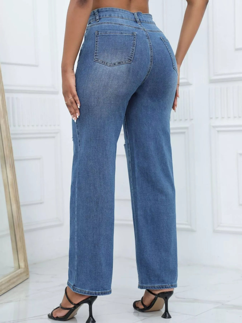 Distressed Wide-leg Jeans (12)