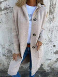 Full Size Button-down Hooded Cardigan Plus