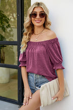 Short Flounce Sleeve Top (26)