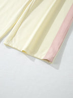 Block Round Neck Top Pants Set (11)