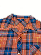 Plaid Collared Neck Long Sleeve Shirt (15)