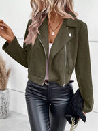Suede Moto Jacket Zip Detail (16)