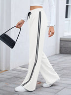 Side Striped Wide Leg Pants (12)