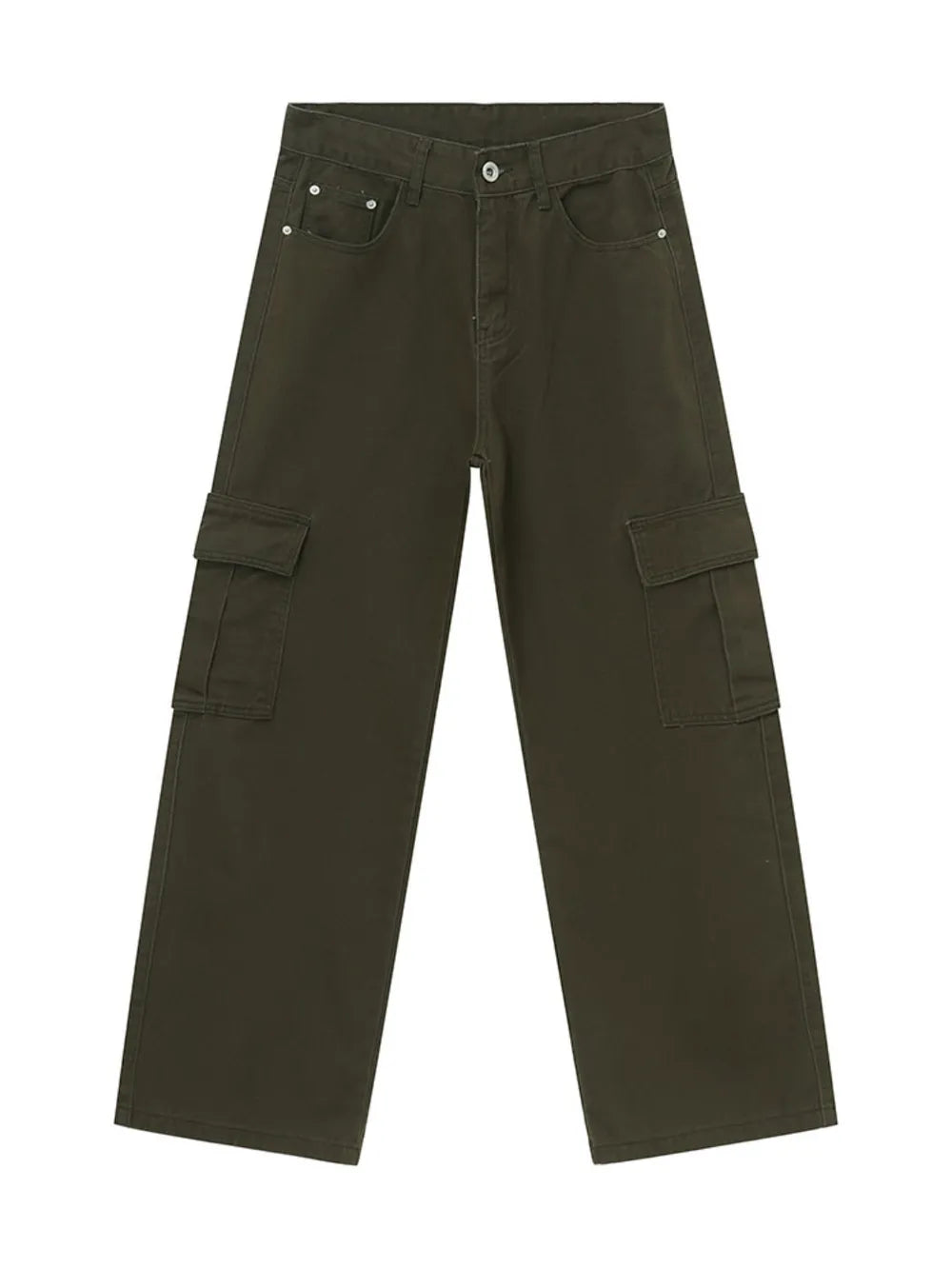 Wide Leg Cargo Jeans (14)