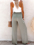 Full Size High-waisted Textured Wide Leg Pants Plus (6)