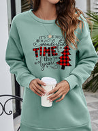 Christmas Tree Graphic Drop Shoulder Sweatshirt (12)