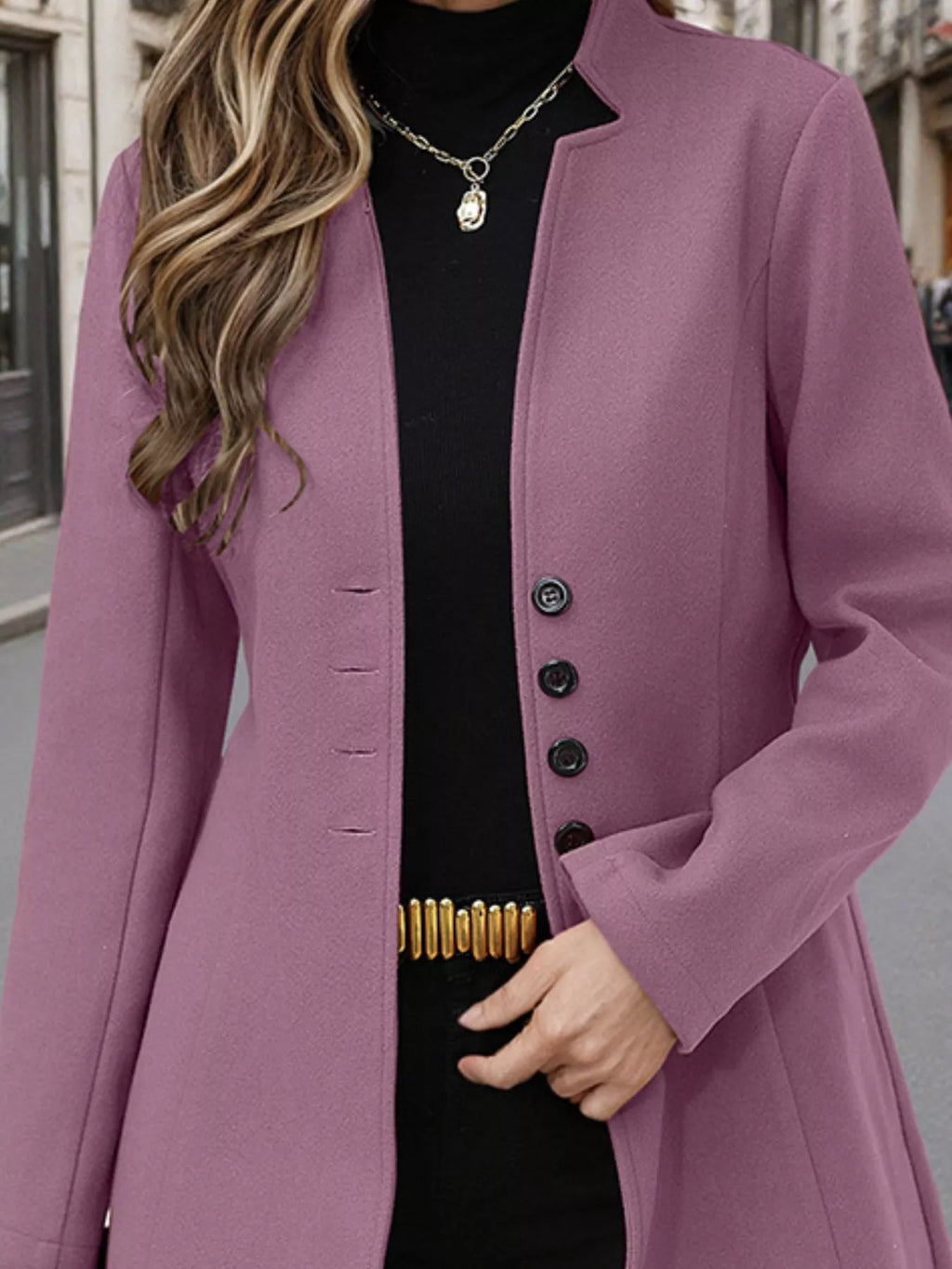 Button Up Long Sleeve Coat (3)