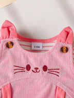 Children's Ruffled Trim Bodysuit Dress Set Headband (9)