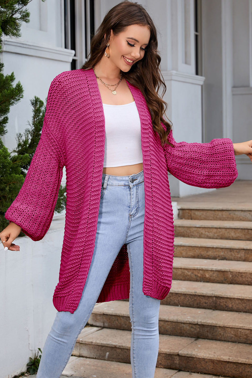 Open Front Longline Cardigan (8)
