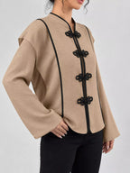 Chinese-style Mandarin Collar Blouse (15)