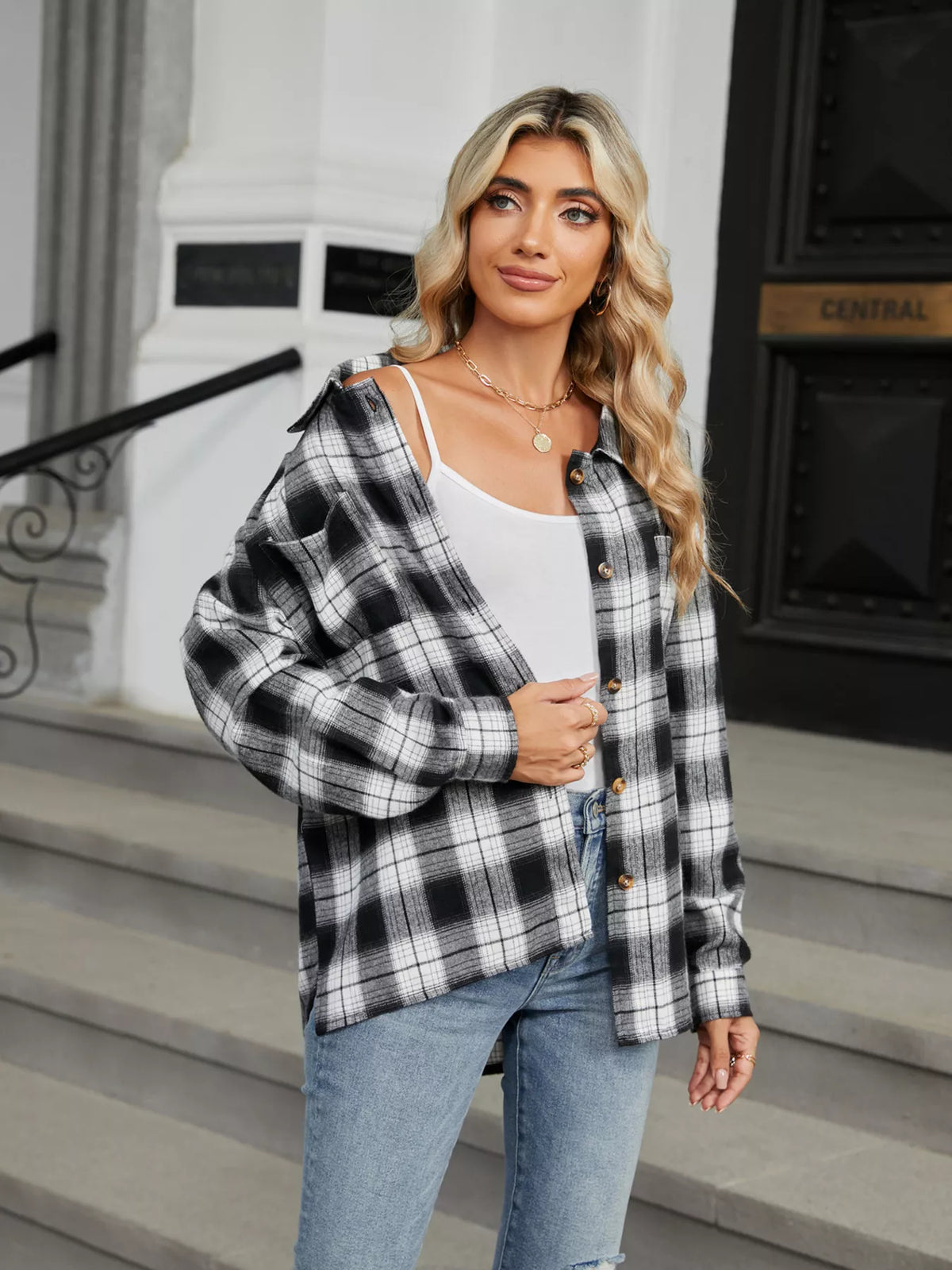 Plaid Button Up Shirt (5)