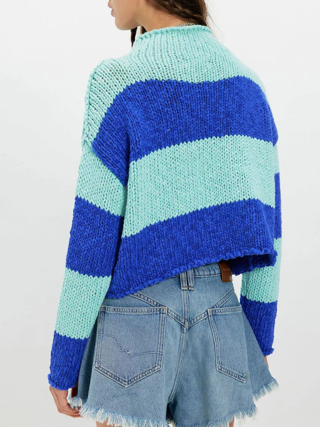 Chunky Knit Striped Sweater (6)