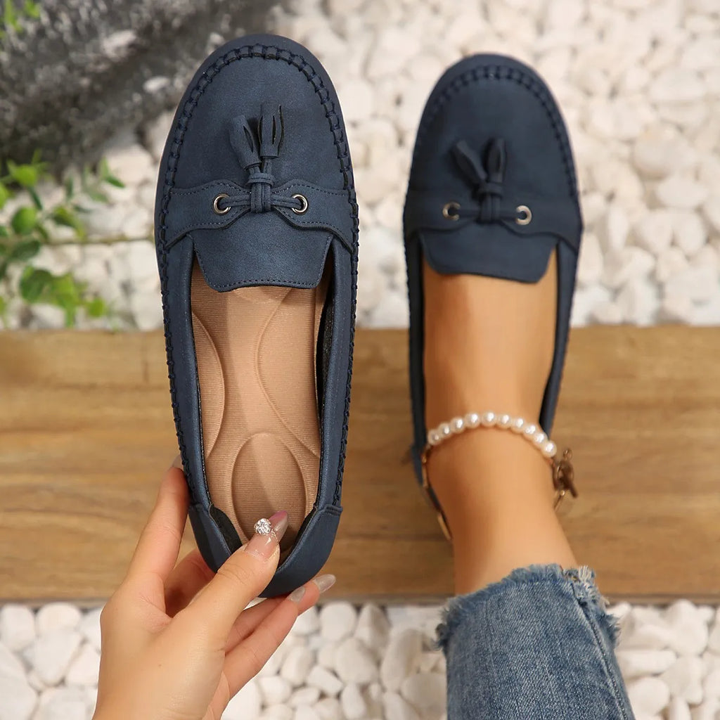 Round Toe Flat Slip-ons (2)