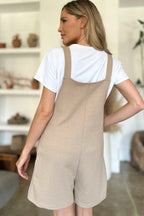 Full Size Texture Sleeveless Romper (3)