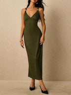 Sleeveless Ribbed Knit Midi Dress (25)