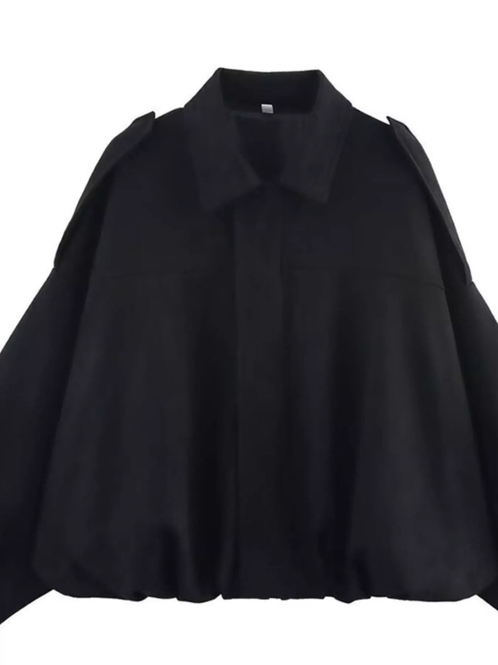 Collared Neck Dropped Shoulder Jacket (21)