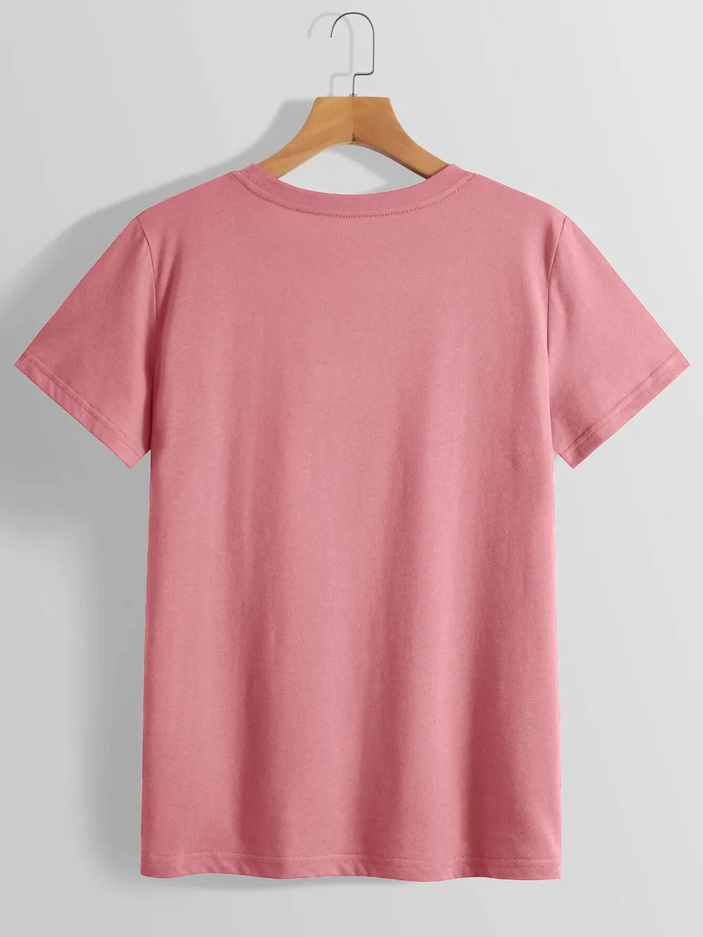 Graphic Round Neck Short Sleeve T-shirt (2)