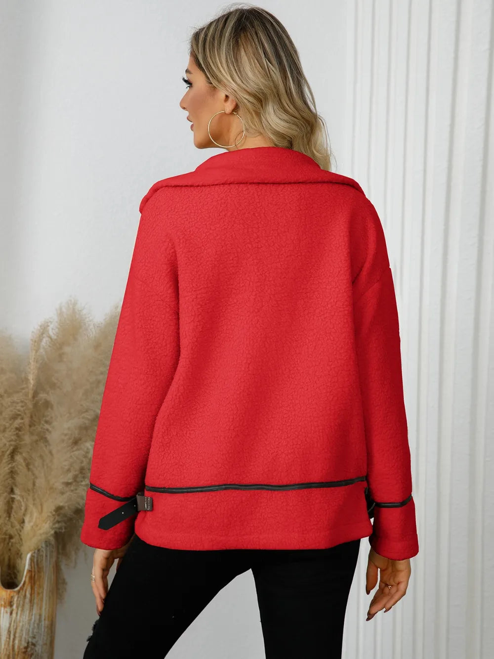 Pocketed Button Down Collared Neck Jacket (12)