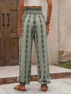Tied Printed High Waist Pants (8)