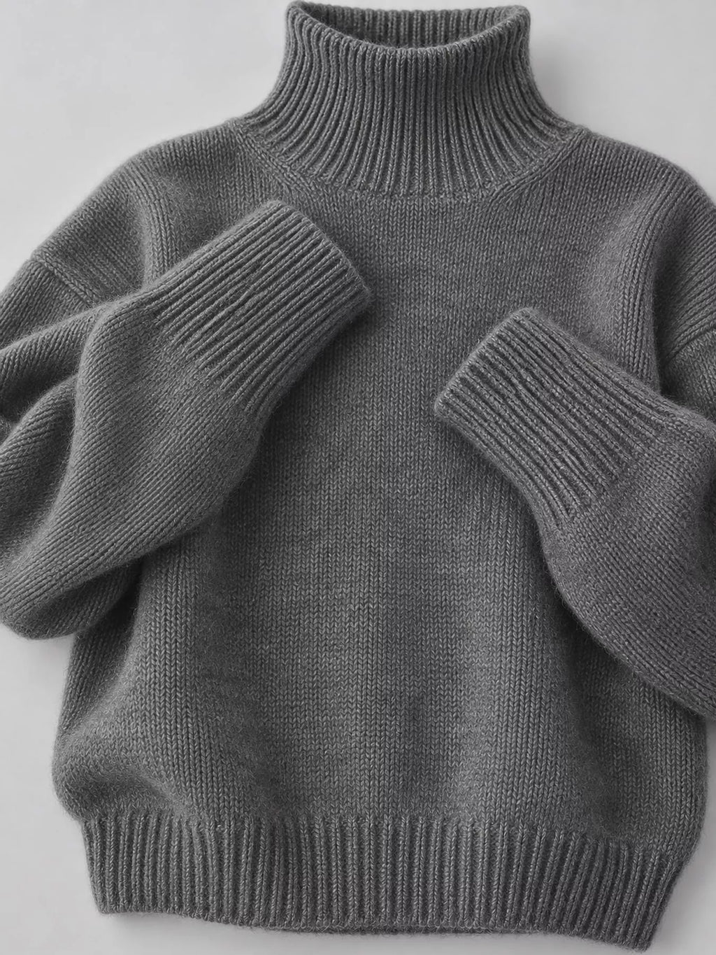 Turtleneck Dropped Shoulder Sweater (54)