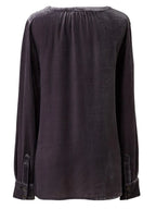 Notched Button Down Long Sleeve Shirt (4)