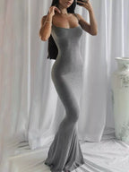 Spaghetti Strap Bodycon Maxi Dress