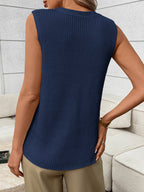 Button-down Knit Sweater Vest (14)