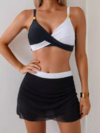 Two Tone Cami Skort Swim Set (7)