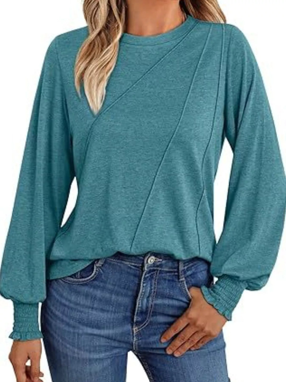 Round Neck Long Sleeve Top (19)
