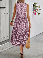 Printed Sleeveless Midi Dress (8)