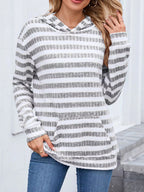 Striped Dropped Shoulder Hoodie (6)