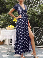 Polka Dot Wrap Maxi Dress (10)