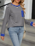 Striped Long Sleeve T-shirt (2)