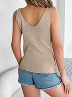 Openwork Wide Strap Knit Vest (6)