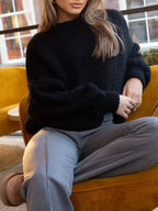 Round Neck Dropped Shoulder Sweater (14)