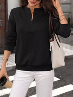Textured Quarter-zip Sweatshirt (15)