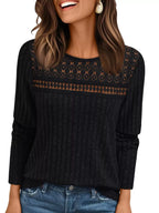 Ribbed Long Sleeve T-shirt (4)