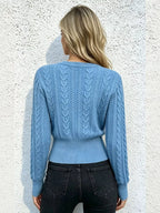 Cable Knit Zipper Detail Sweater (6)