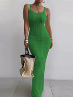 Textured Knit Bodycon Maxi Dress (7)